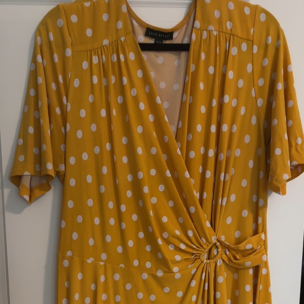 Lane Bryant Yellow Polkadot dress
